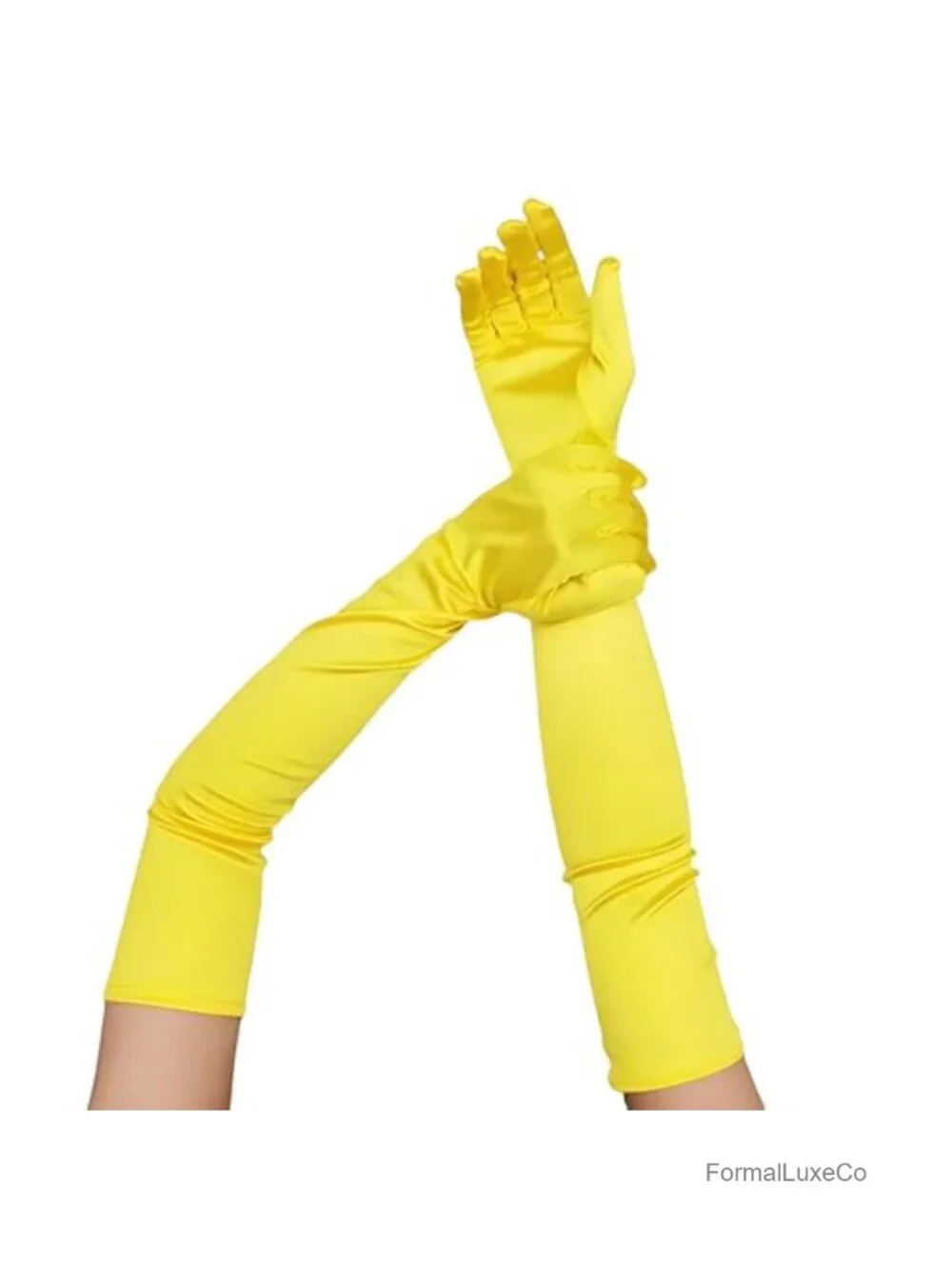 Satin Stretchy Opera Gloves Women 1920s Elbow Length Bridal Evening Dress